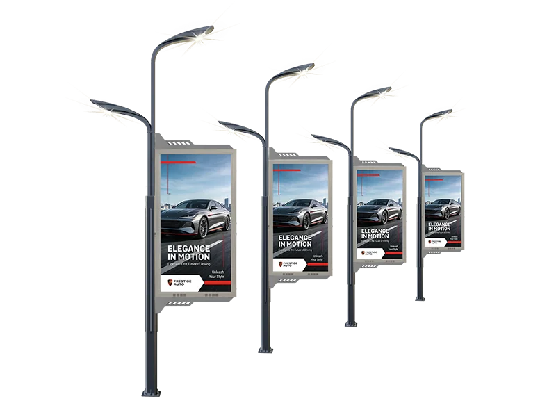 LumiPole High-Brightness & Weatherproof Outdoor Pole LED Display