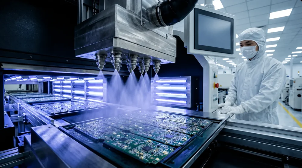 LED cabinet manufacturing process illustration